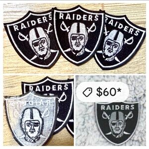 3 Pcs Las Vegas Raiders Embroidery Patch, Iron-on Sew On Glue 3 x 3.3”